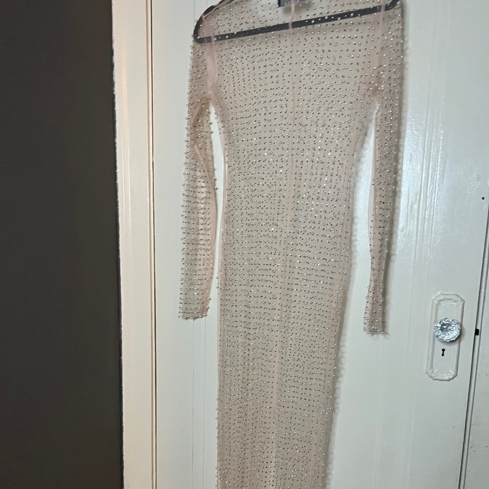 Pearl nude dress